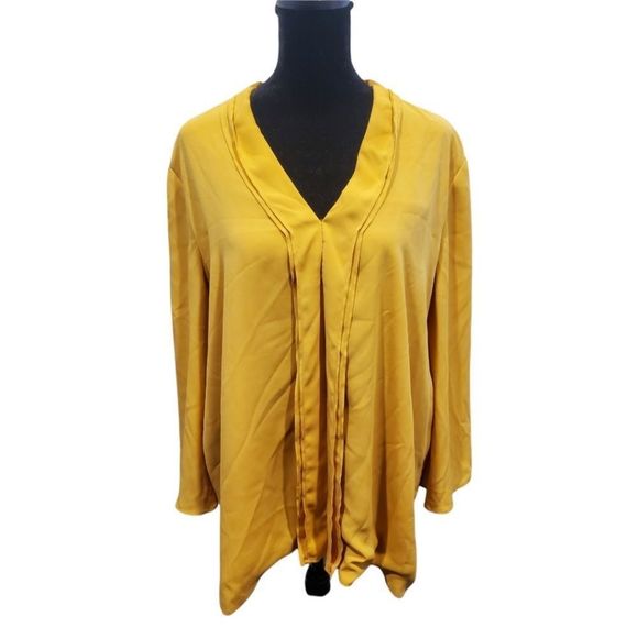 Alfani Gold Blouse   - Picture 2 of 9
